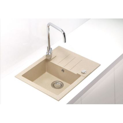 ALVEUS 1090950 - Lavello della cucina ROCK 59,5x47,5 cm granito/beige