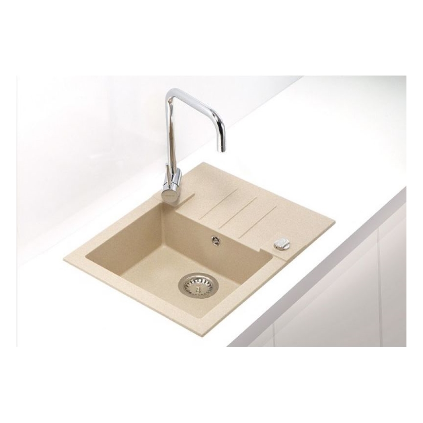 ALVEUS 1090950 - Lavello della cucina ROCK 59,5x47,5 cm granito/beige