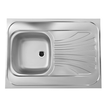 ALVEUS 1095618 - Lavello della cucina CLASSIC 80x60 cm opaco acciaio/raso without rim, rotante