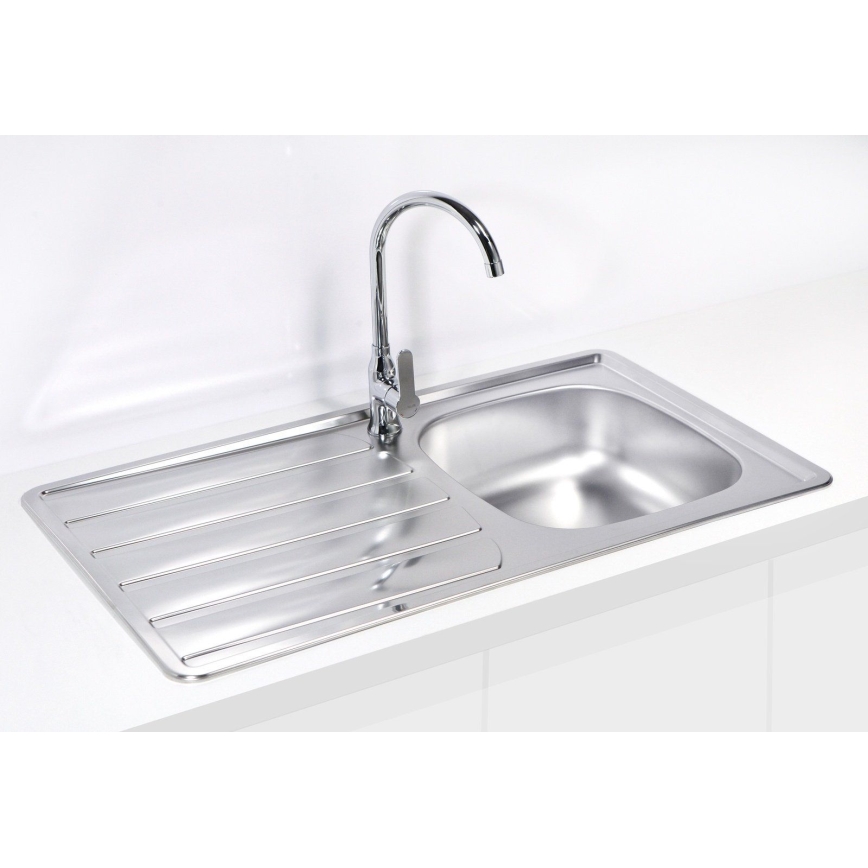 ALVEUS 1098938 - Lavello della cucina ZOOM 79x50 cm satin, per montaggio superiore