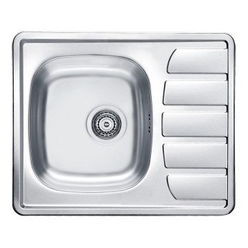 ALVEUS 1098940 - Lavello della cucina ZOOM 61,5x50 cm satin, per montaggio superiore