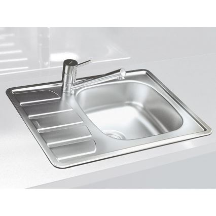 ALVEUS 1098940 - Lavello della cucina ZOOM 61,5x50 cm satin, per montaggio superiore
