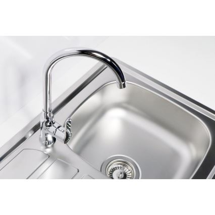 ALVEUS 1098940 - Lavello della cucina ZOOM 61,5x50 cm satin, per montaggio superiore