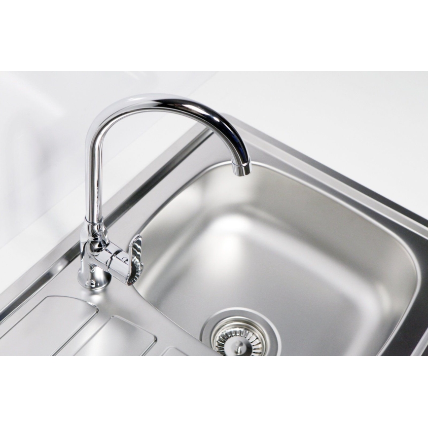 ALVEUS 1098940 - Lavello della cucina ZOOM 61,5x50 cm satin, per montaggio superiore