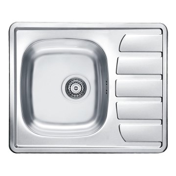 ALVEUS 1100215 - Lavello della cucina ZOOM 61,5x50 cm satin, per montaggio superiore