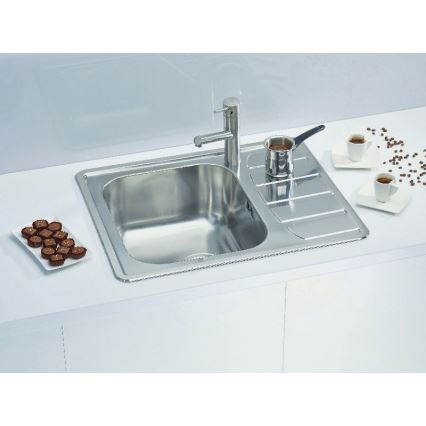 ALVEUS 1100215 - Lavello della cucina ZOOM 61,5x50 cm satin, per montaggio superiore
