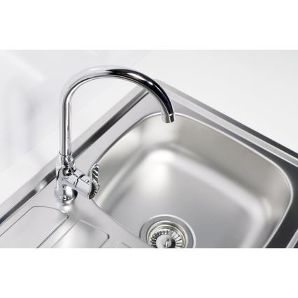 ALVEUS 1100215 - Lavello della cucina ZOOM 61,5x50 cm satin, per montaggio superiore
