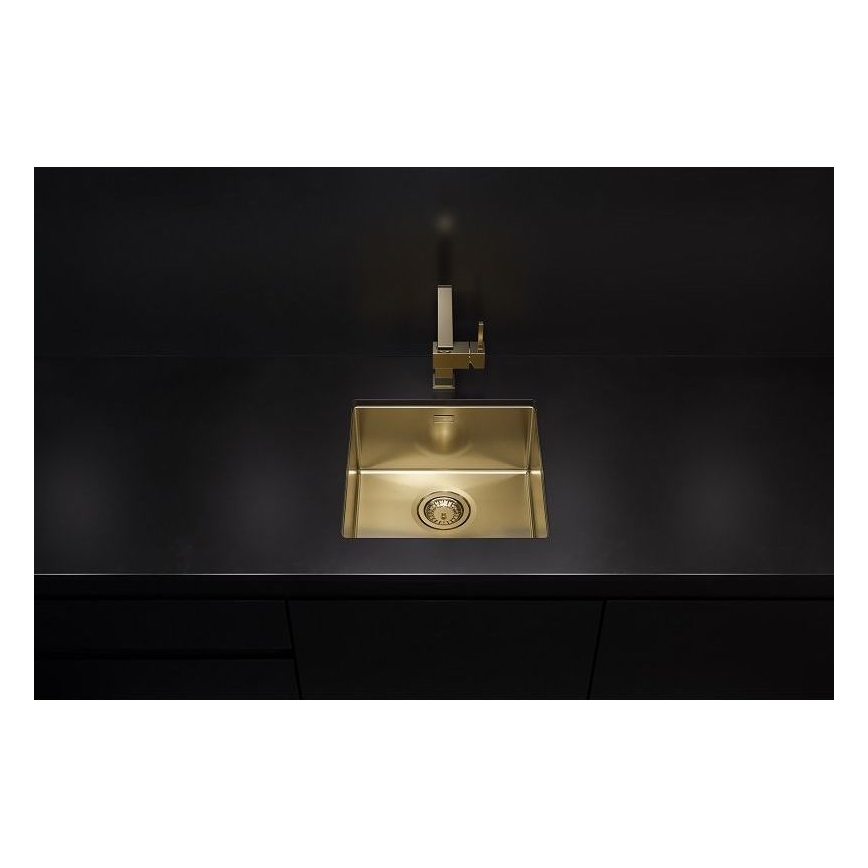 ALVEUS 1103319 - Lavello della cucina QUADRIX 45x45 cm monarch oro