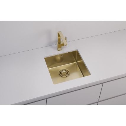 ALVEUS 1103319 - Lavello della cucina QUADRIX 45x45 cm monarch oro