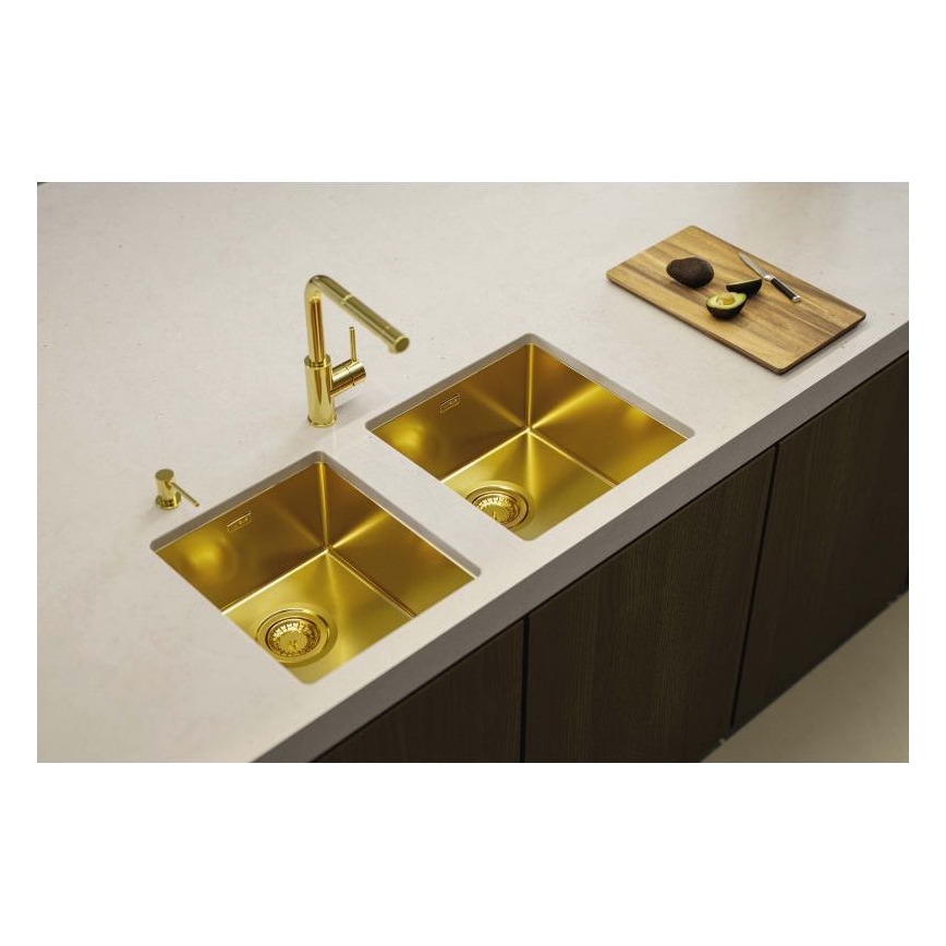 ALVEUS 1103319 - Lavello della cucina QUADRIX 45x45 cm monarch oro