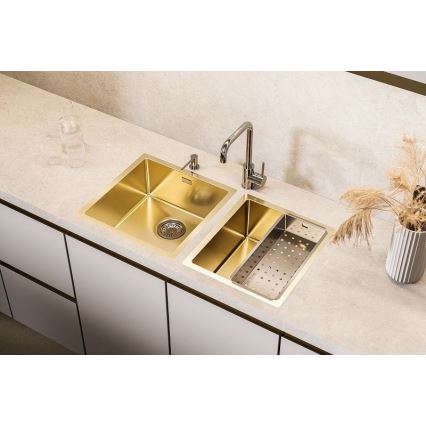 ALVEUS 1103319 - Lavello della cucina QUADRIX 45x45 cm monarch oro