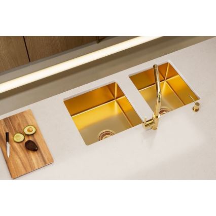 ALVEUS 1103381 - Lavello della cucina QUADRIX 45x45 cm monarch bronzo