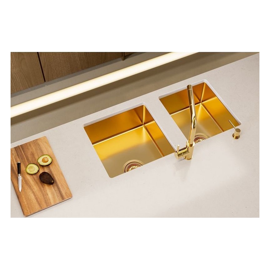 ALVEUS 1103381 - Lavello della cucina QUADRIX 45x45 cm monarch bronzo