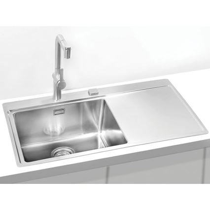 ALVEUS 1103652 - Évier de cuisine PURE 86x52,5 cm satin, gauche