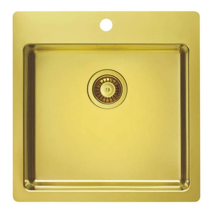 ALVEUS 1106867 - Lavello della cucina PURE 52,5x51,5 cm monarch oro
