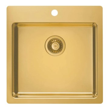 ALVEUS 1107052 - Lavello della cucina PURE 52,5x51,5 cm acciaio inossidabile/bronzo