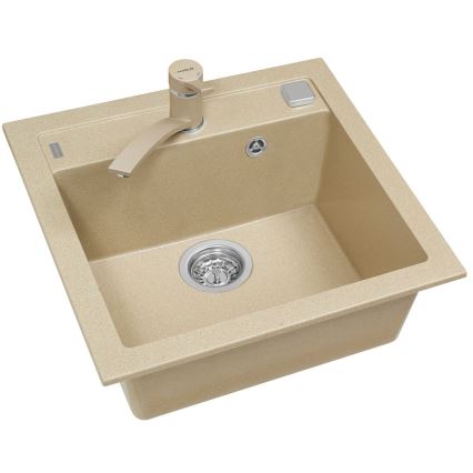 ALVEUS 1107889 - Lavello della cucina FORMIC 52x51 cm granito/beige