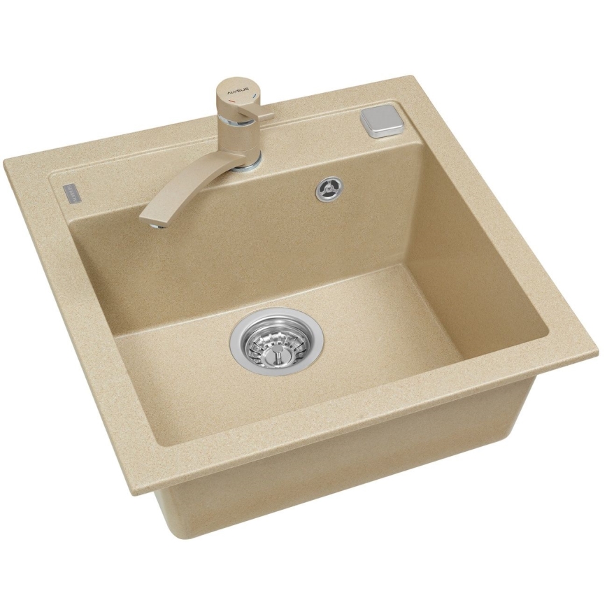 ALVEUS 1107889 - Lavello della cucina FORMIC 52x51 cm granito/beige