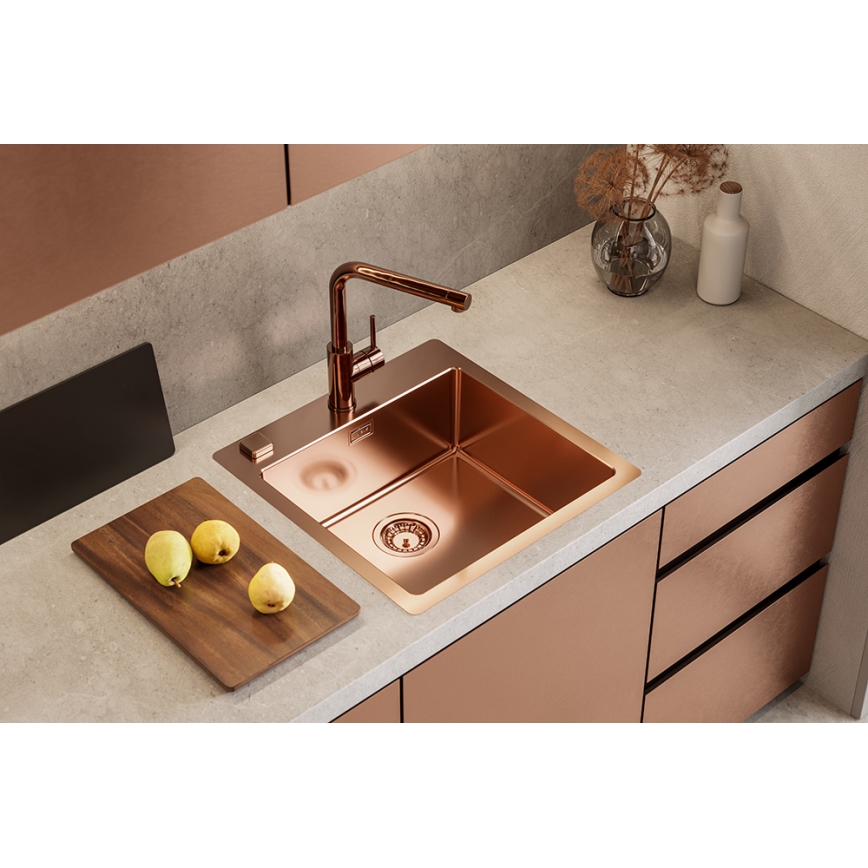ALVEUS 1122708 - Lavello della cucina PURE 52,5x51,5 cm monarch rame