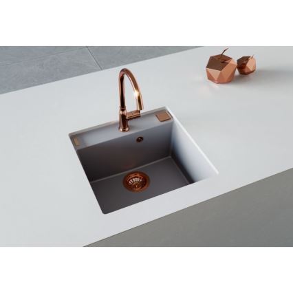 ALVEUS 1128395 - Lavello della cucina FORMIC 52x51 cm granito/bianco