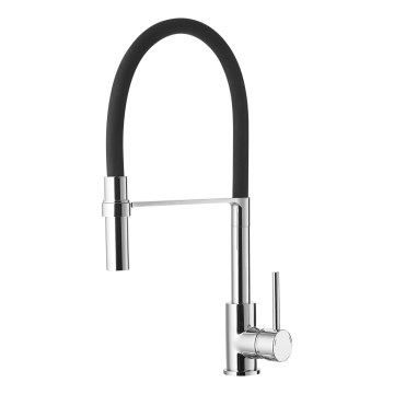 ALVEUS 1129024 - Rubinetto per lavello con braccio flessible ELIA 45 cm cromo lucido/nero
