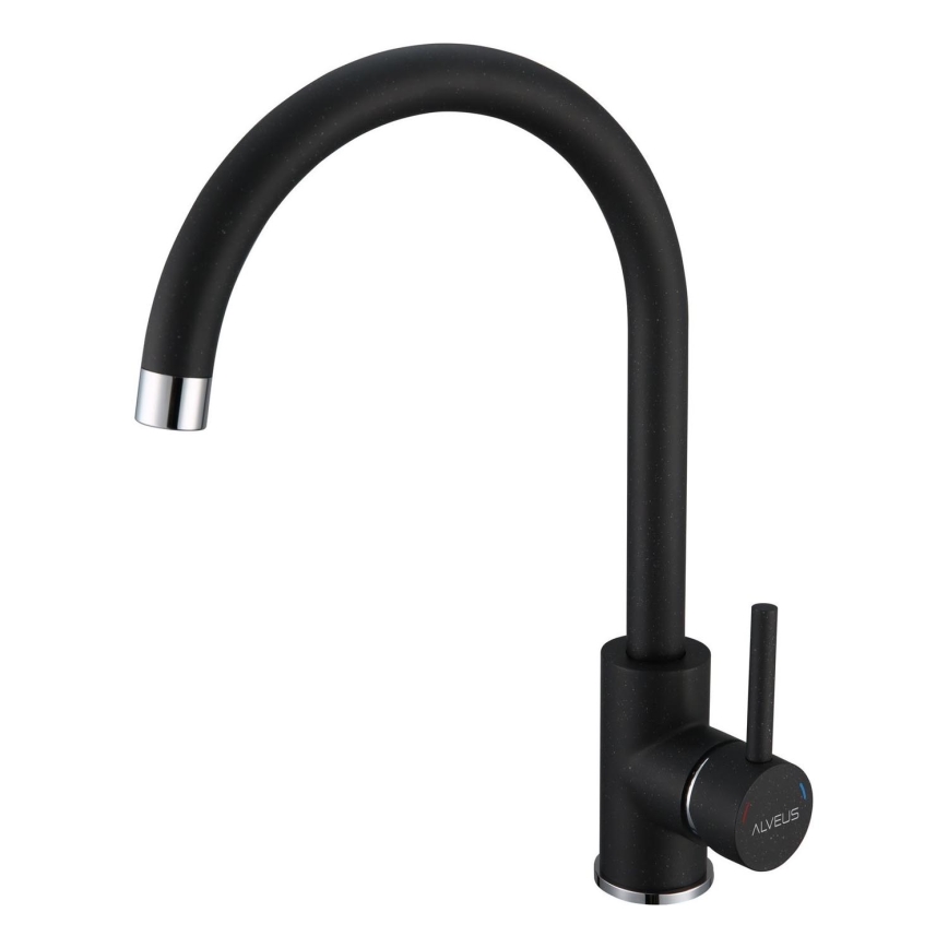 ALVEUS 1129039 - Rubinetto per lavello ROXA 35,1 cm granito/nero