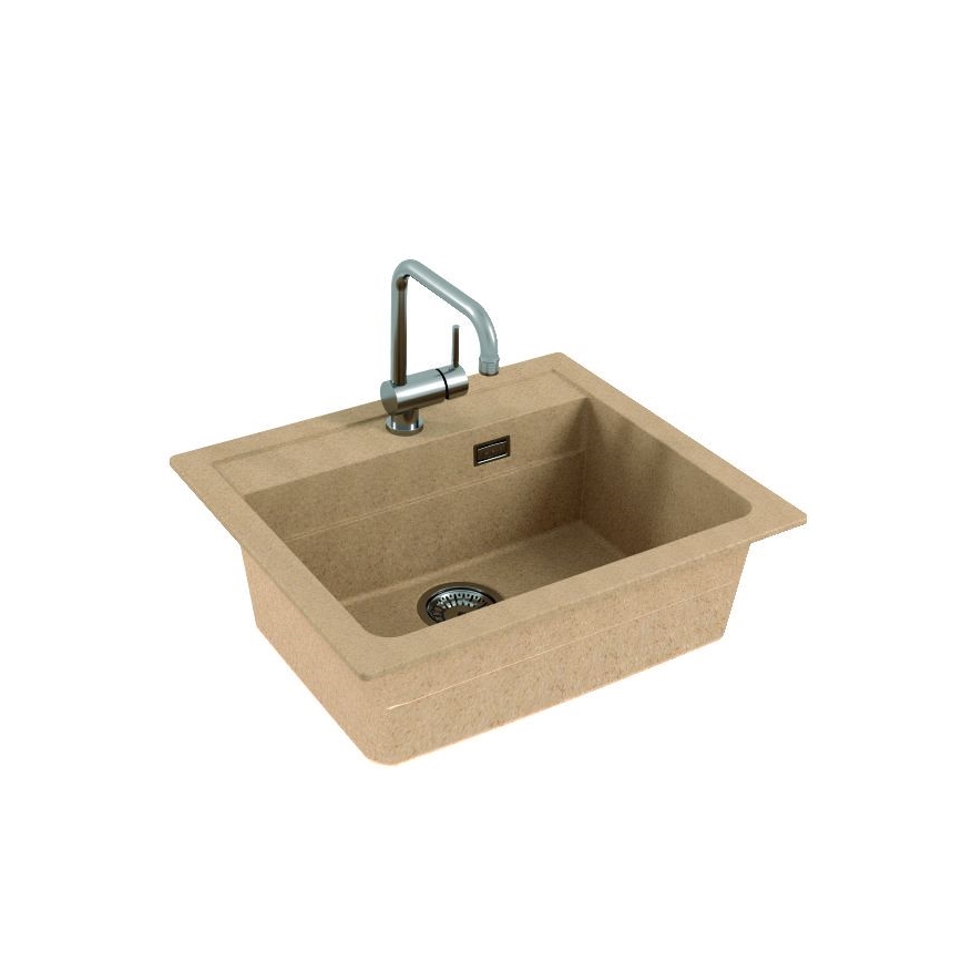 ALVEUS 1131994 - Lavello della cucina ATROX 59x50 cm granito/beige