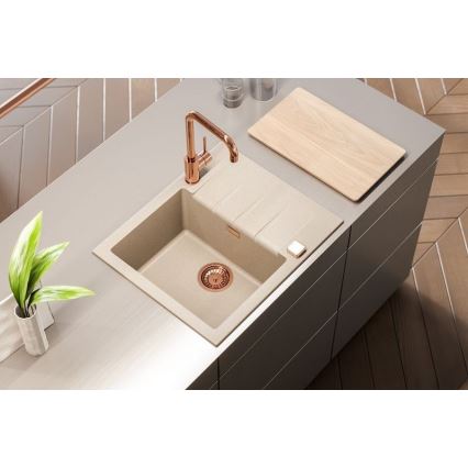 ALVEUS 1132017 - Lavello della cucina CADIT 59x50 cm granito/bianco