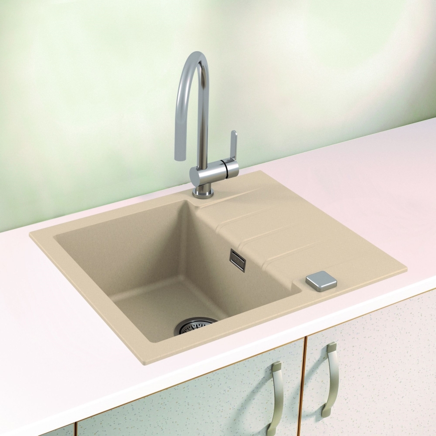 ALVEUS 1132019 - Lavello della cucina CADIT 59x50 cm granito/beige