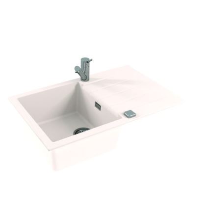 ALVEUS 1132022 - Lavello della cucina CADIT 79x50 cm granito/bianco