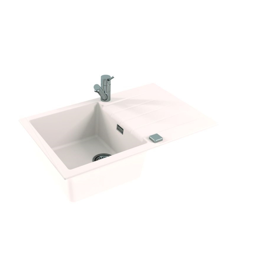 ALVEUS 1132022 - Lavello della cucina CADIT 79x50 cm granito/bianco