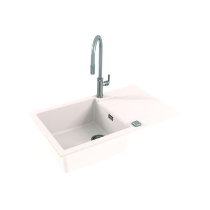 ALVEUS 1132027 - Lavello della cucina CADIT 86x50 cm granito/bianco