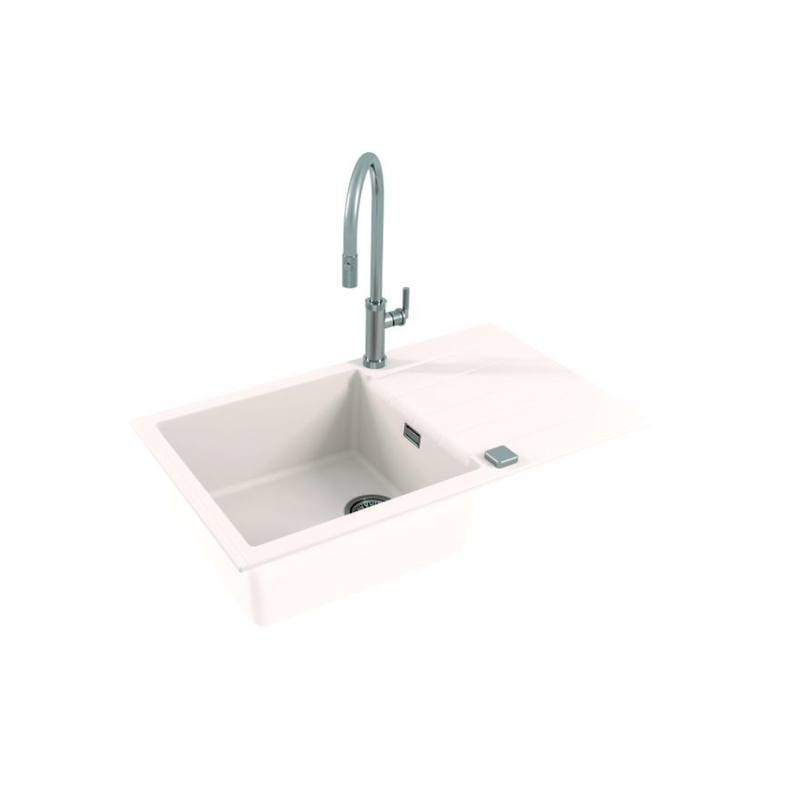 ALVEUS 1132027 - Lavello della cucina CADIT 86x50 cm granito/bianco