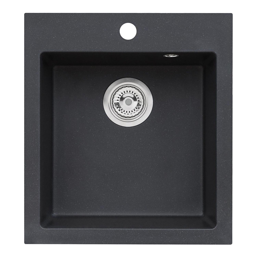 ALVEUS 1133432 - Lavello della cucina CORTINA 50x45 cm granito/nero