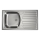 ALVEUS 1136534 - Lavello da cucina BASIC 78x43,5 cm in acciaio inox/satinato, scarico piccolo