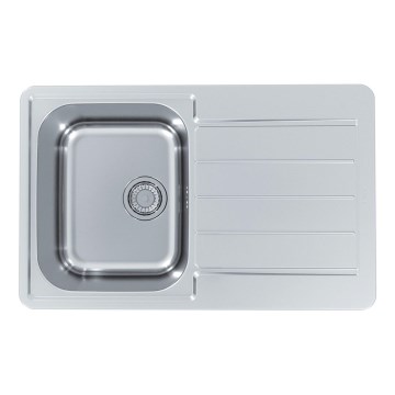ALVEUS 1136608 - Évier de cuisine LINE 79x50 cm inox/satiné, sans bonde à commande excentrique