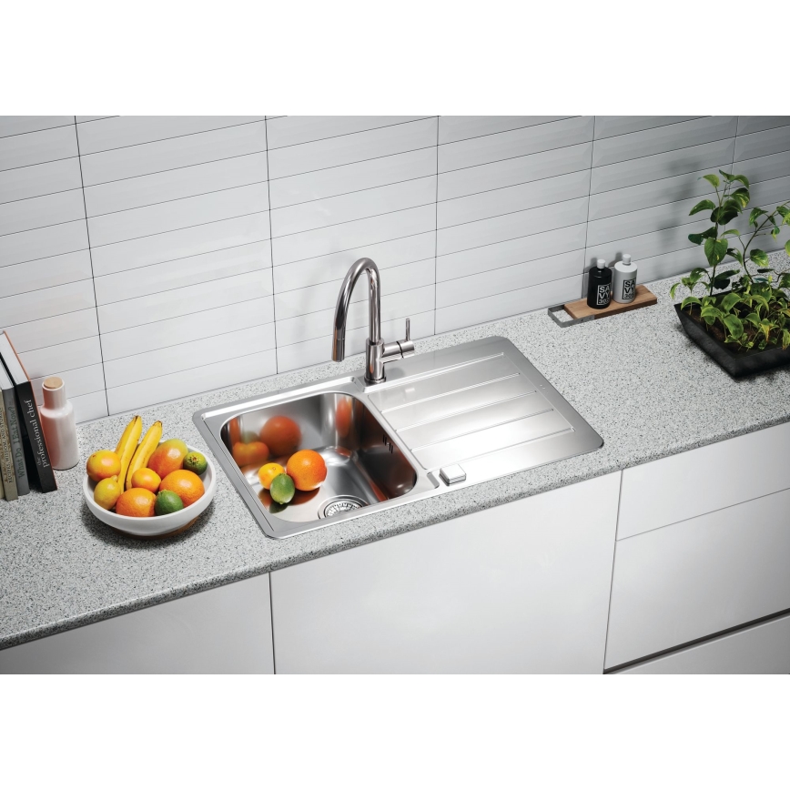 ALVEUS 1136608 - Lavello della cucina LINE 79x50 cm acciaio inossidabile/satin, senza eccentrico