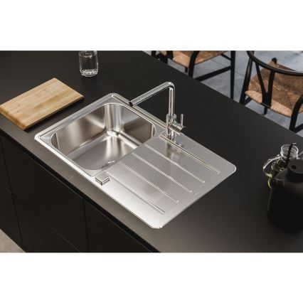 ALVEUS 1136608 - Lavello della cucina LINE 79x50 cm acciaio inossidabile/satin, senza eccentrico