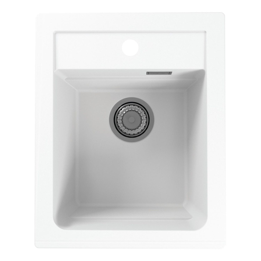 ALVEUS 1139079 - Lavello della cucina ATROX 50x40 cm granito/bianco