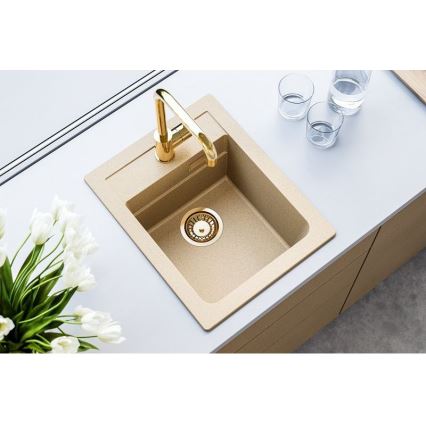 ALVEUS 1139769 - Lavello della cucina ATROX 50x40 cm granito/beige
