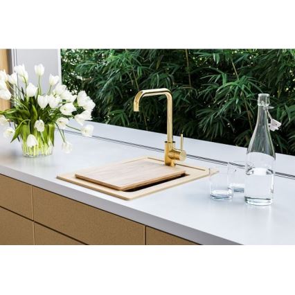 ALVEUS 1139769 - Lavello della cucina ATROX 50x40 cm granito/beige