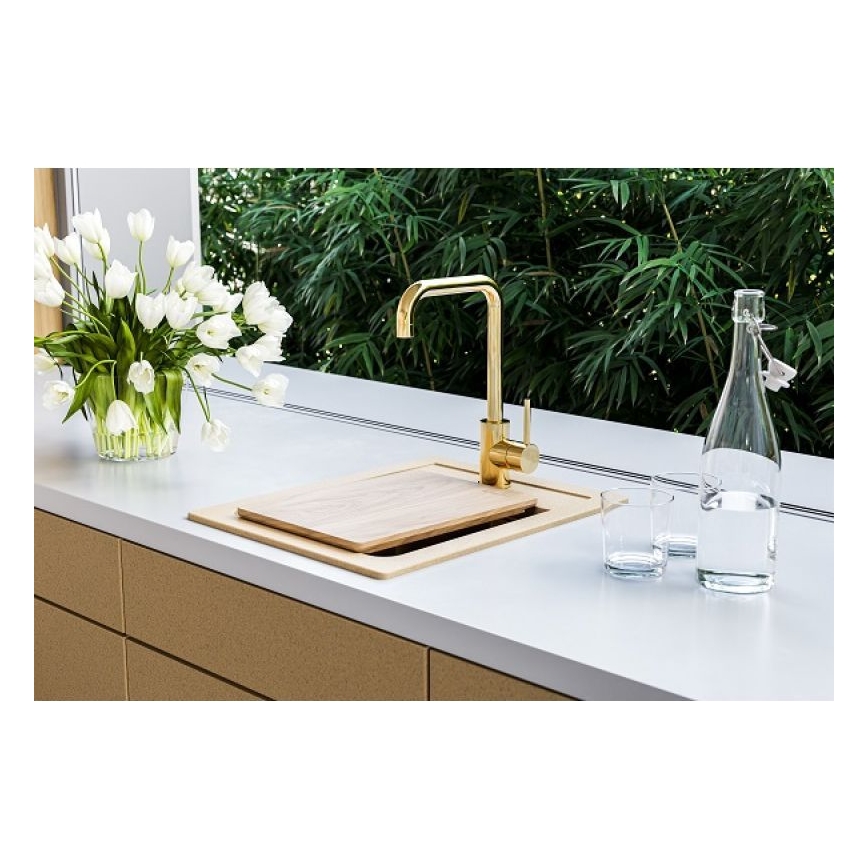 ALVEUS 1139769 - Lavello della cucina ATROX 50x40 cm granito/beige