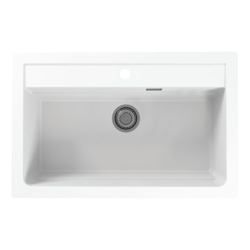 ALVEUS 1140443 - Lavello della cucina ATROX 79x50 cm granito/bianco