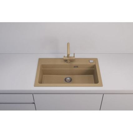 ALVEUS 1140445 - Lavello della cucina ATROX 79x50 cm granito/beige