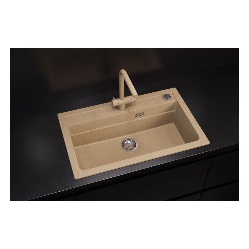 ALVEUS 1140445 - Lavello della cucina ATROX 79x50 cm granito/beige