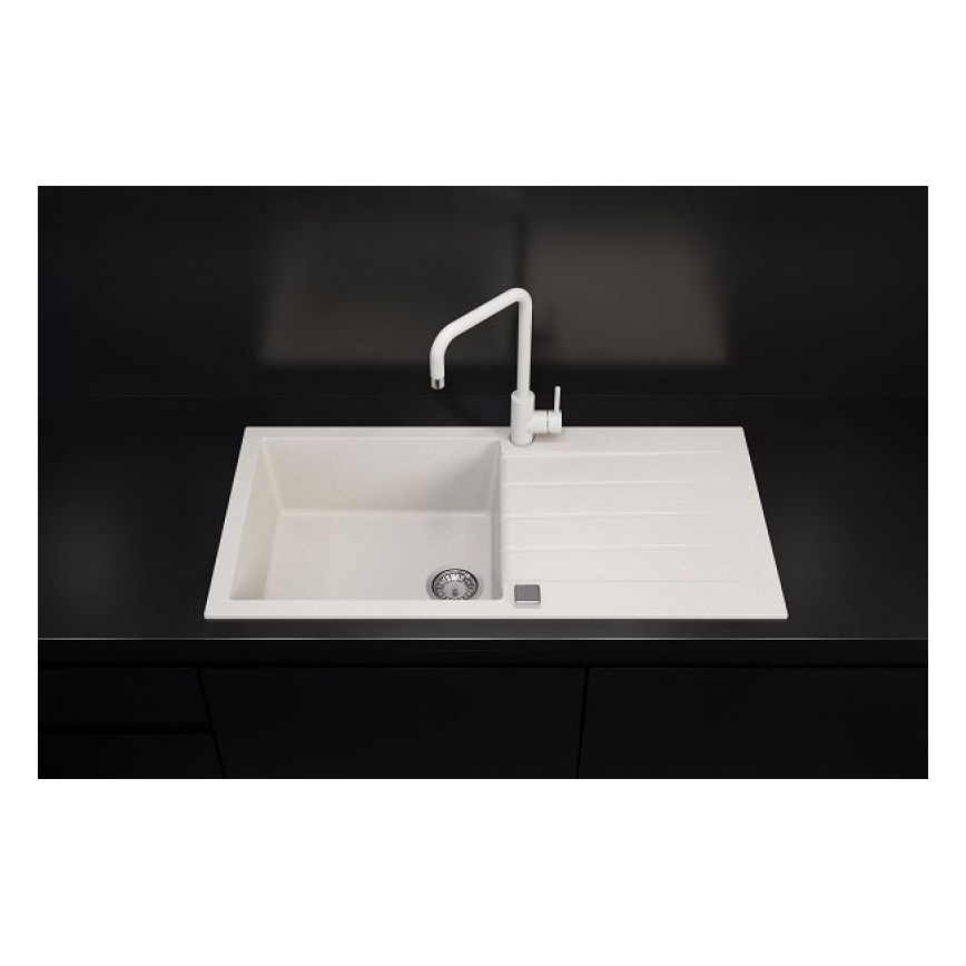 ALVEUS 1140594 - Lavello della cucina CADIT 100x50 cm granito/bianco