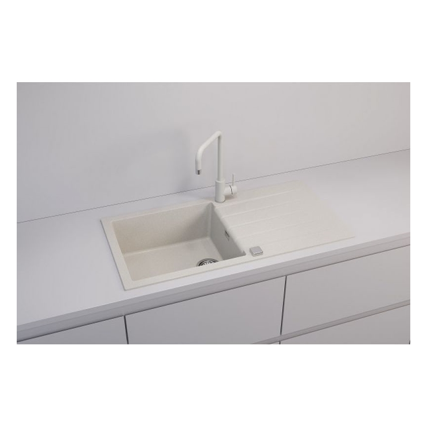 ALVEUS 1140594 - Lavello della cucina CADIT 100x50 cm granito/bianco