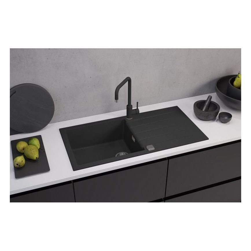 ALVEUS 1140598 - Lavello della cucina CADIT 100x50 cm granito/nero