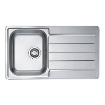 ALVEUS 1144640 - Lavello della cucina LINE 86x50 cm opaco acciaio/satin, senza eccentrico