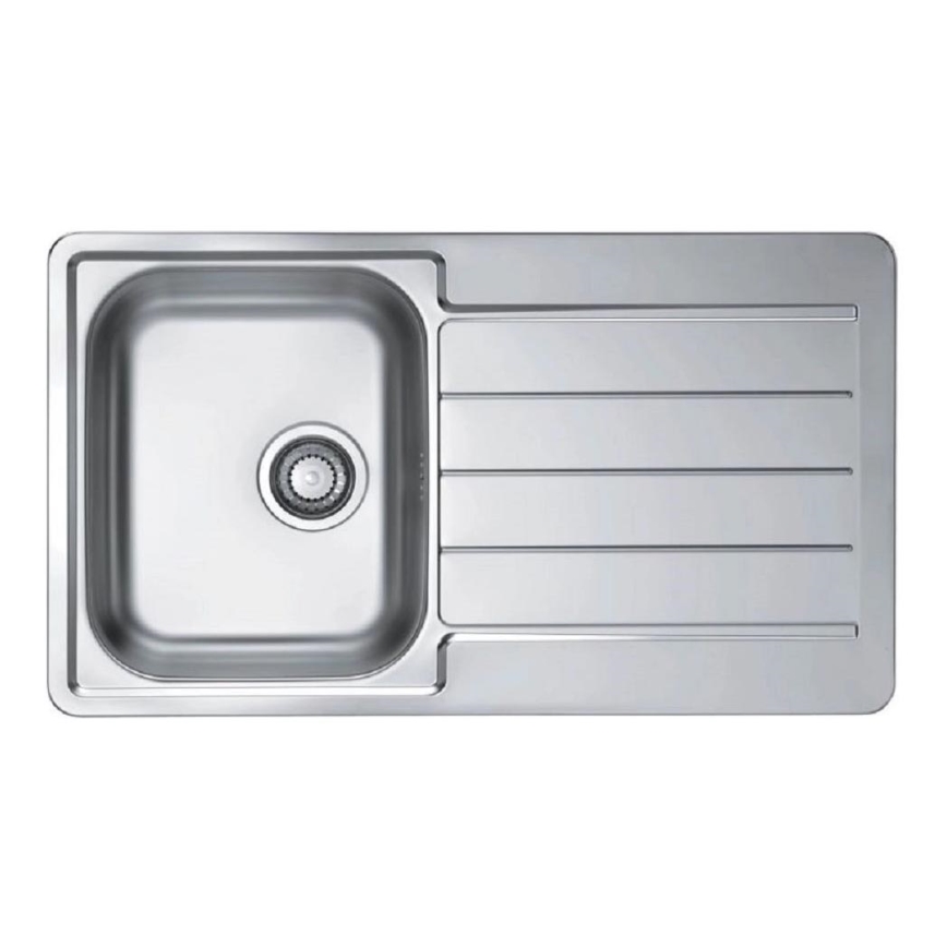ALVEUS 1144640 - Lavello della cucina LINE 86x50 cm opaco acciaio/satin, senza eccentrico